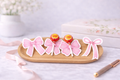 Pink Eid Bow 7er Set