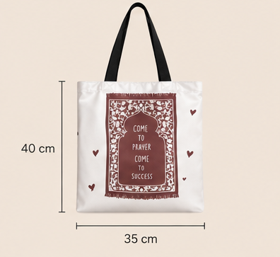 „Come to Prayer, Come to Success“ Tasche