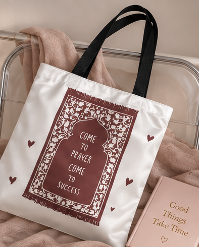 „Come to Prayer, Come to Success“ Tasche